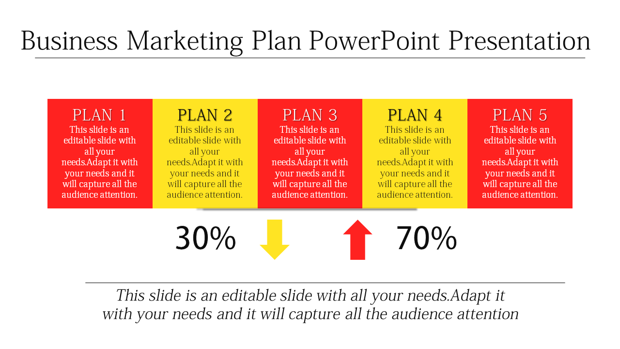Free - Business Marketing Plan PowerPoint template and Google Slides